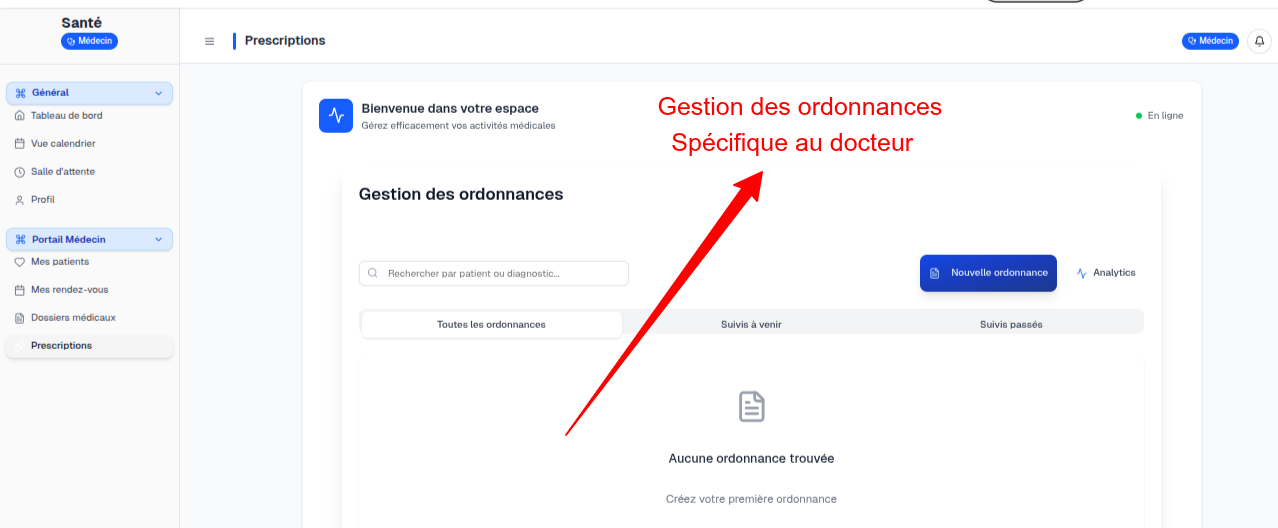 Prescription management in Nextpital